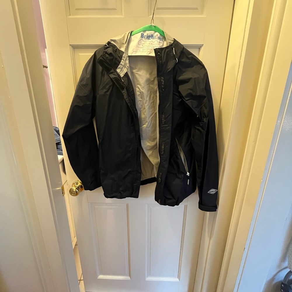 Black, Large, Columbia Rain Coat Shell